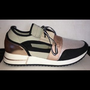 bebe brienna womens casual sneakers